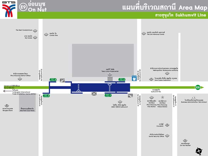 On Nut BTS Station Area Map - (Click to Enlarge)